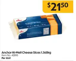 C-Store Distribution Anchor hi-melt cheese slices offer