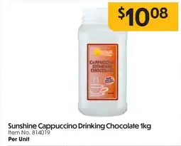 C-Store Distribution Sunshine Cappuccino Drinking Chocolate offer