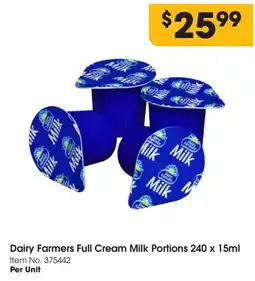 C-Store Distribution Dairy farmers full cream milk portions offer