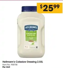 C-Store Distribution Hellmann's coleslaw dressing offer