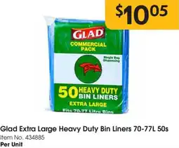 C-Store Distribution Glad extra large heavy duty bin liners offer