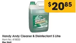 C-Store Distribution Handy andy cleaner & disinfectant offer