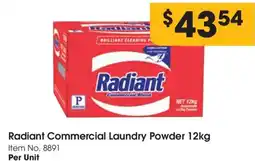 C-Store Distribution Radiant commercial laundry powder offer