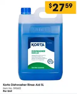 C-Store Distribution Korta dishwasher rinse aid offer