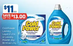 Foodland Cold powder laundry liquid offer