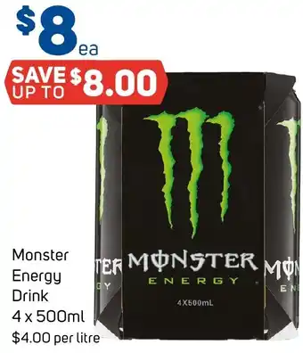 Foodland Monster energy drink offer