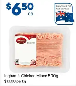 Foodland Ingham's chicken mince offer