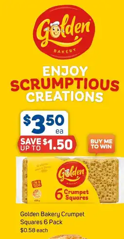 Foodland Golden bakery crumpet squares offer