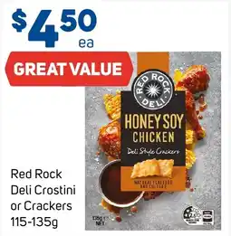 Foodland Red rock deli crostini or crackers offer