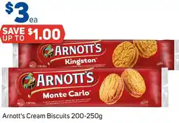 Foodland Arnott's cream biscuits offer