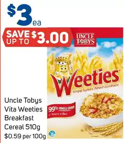 Foodland Uncle tobys weeties vita weeties offer