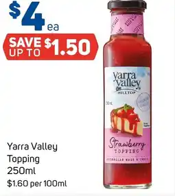 Foodland Yarra valley topping offer