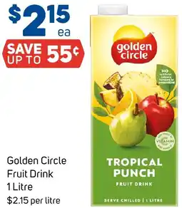 Foodland Golden circle fruit drink offer