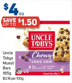Foodland Uncle tobys muesli bars offer