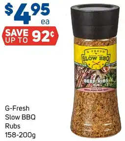 Foodland G-fresh slow bbq offer