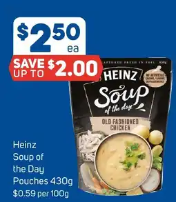 Foodland Heinz soup of the day pouches offer