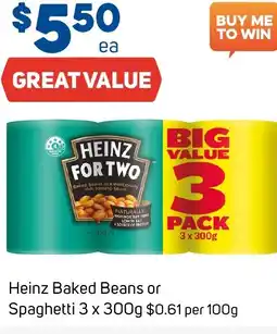 Foodland Heinz baked beans or spaghetti offer