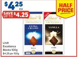 Foodland Lindt excellence blocks offer
