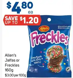 Foodland Allen's jaffas or freckles offer