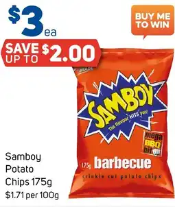 Foodland Samboy potato chips offer