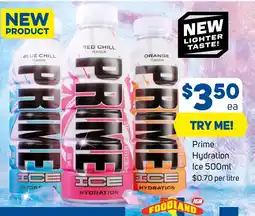 Foodland Prime hydration ice offer