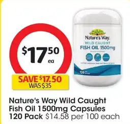 Coles Nature's Way Wild Caught Fish Oil Capsules offer