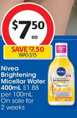 Coles Brightening Micellar Water offer