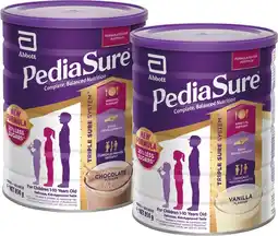 Soul Pattinson Chemist PediaSure Chocolate or Vanilla Flavour 850g offer