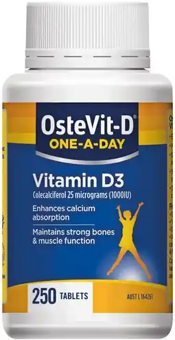 Soul Pattinson Chemist OsteVit-D One-A-Day Vitamin D3 250 Tablets offer