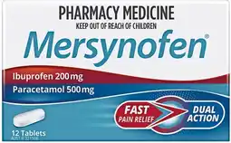 Soul Pattinson Chemist Mersynofen 12 Tablets offer