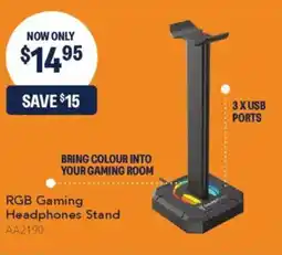 Jaycar Electronics RGB Gaming Headphones Stand offer
