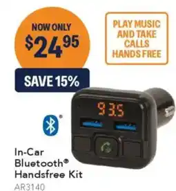 Jaycar Electronics In-Car Bluetooth® Handsfree Kit offer