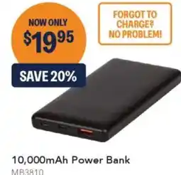 Jaycar Electronics 10,000mAh Power Bank offer