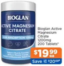 Good Price Pharmacy Bioglan Active Magnesium Citrate offer