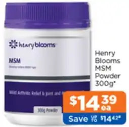 Good Price Pharmacy Henry Blooms MSM Powder offer