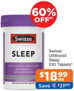 Good Price Pharmacy Swisse Ultiboost Sleep offer