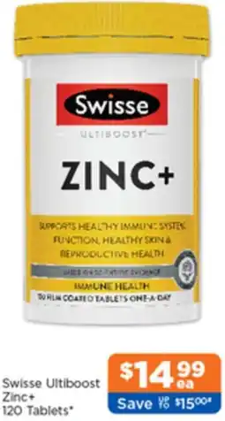 Good Price Pharmacy Swisse Ultiboost Zinc+ offer