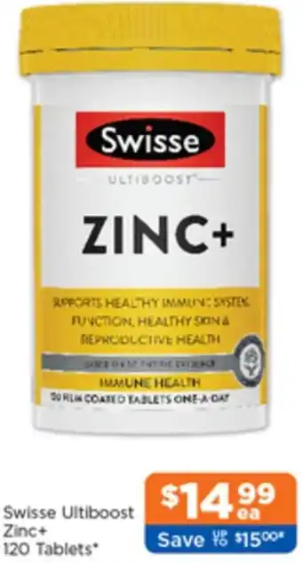 Good Price Pharmacy Swisse Ultiboost Zinc+ offer
