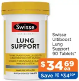 Good Price Pharmacy Swisse Ultiboost Lung Support offer