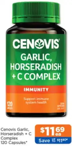Good Price Pharmacy Cenovis Garlic. Horseradish + C Complex offer