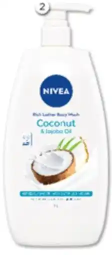 Good Price Pharmacy Nivea Rich Lather Coconut & Jojoba Oil Body Wash offer