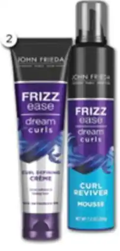 Good Price Pharmacy John Frieda Frizz Ease Dream Curls Curl Defining Cream or Curl Reviver Mousse offer