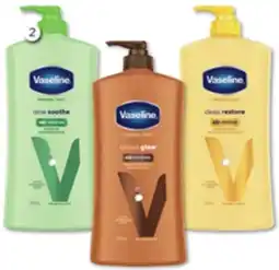 Good Price Pharmacy Vaseline Aloe Soothe, Cocoa Glow or Deep Restore Lotion offer