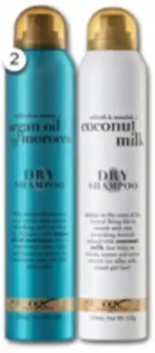Good Price Pharmacy OGX Dry Shampoo Argan Oil of Morocco or Coconut Milk offer