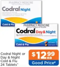 Good Price Pharmacy Codral Night or Day & Night Cold & Flu offer
