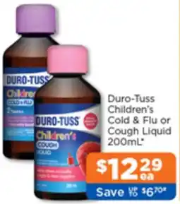 Good Price Pharmacy Duro-Tuss Children's Cold & Flu or Cough Liquid offer
