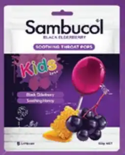 Good Price Pharmacy Sambucol Kids Soothing Throat Pops offer