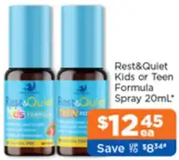 Good Price Pharmacy Rest&Quiet Kids or Teen Formula Spray offer