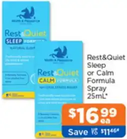 Good Price Pharmacy Rest&Quiet Sleep or Calm Formula Spray offer