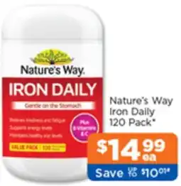 Good Price Pharmacy Nature's Way Iron Daily offer